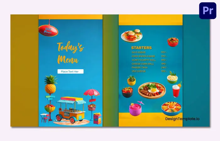 Restaurant Food Menu Innovative 3D Instagram Story